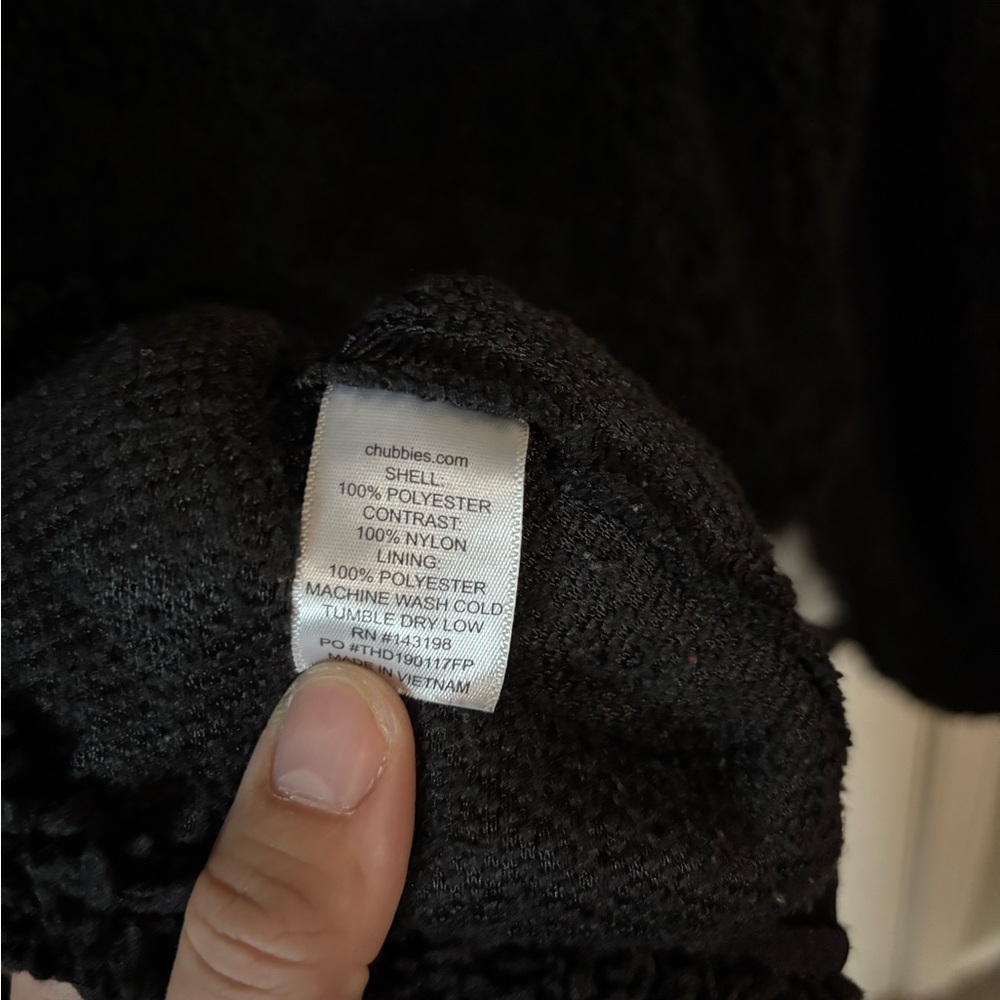 Chubbies black sherpa hoodie size medium - Picture 6 of 6